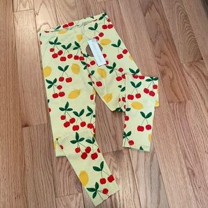 Mini Rodini cherry lemonade leggings